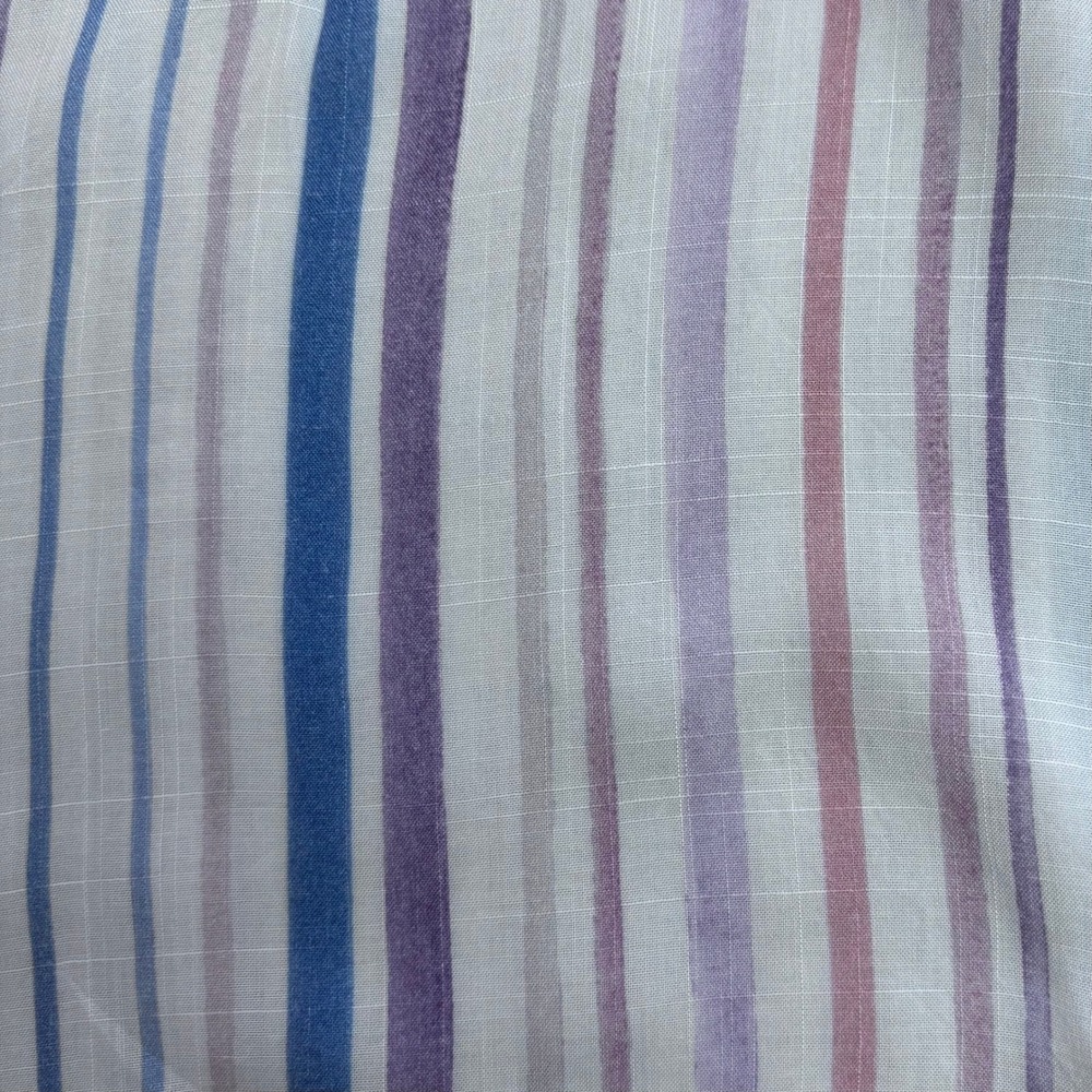 Cloth & Stone Beachy Boho Anthro Style Striped Button Front Tie Hem Top S - Picture 3 of 10